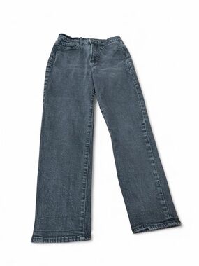 Old Navy Black Washed Straight Jeans